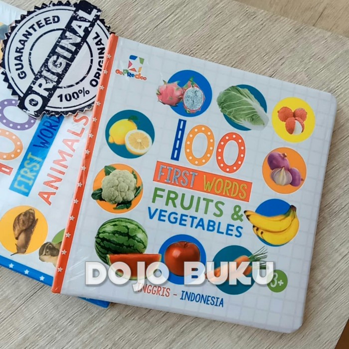 Opredo 100 First Words : Fruits and Vegetables Tim Oopredoo - Original