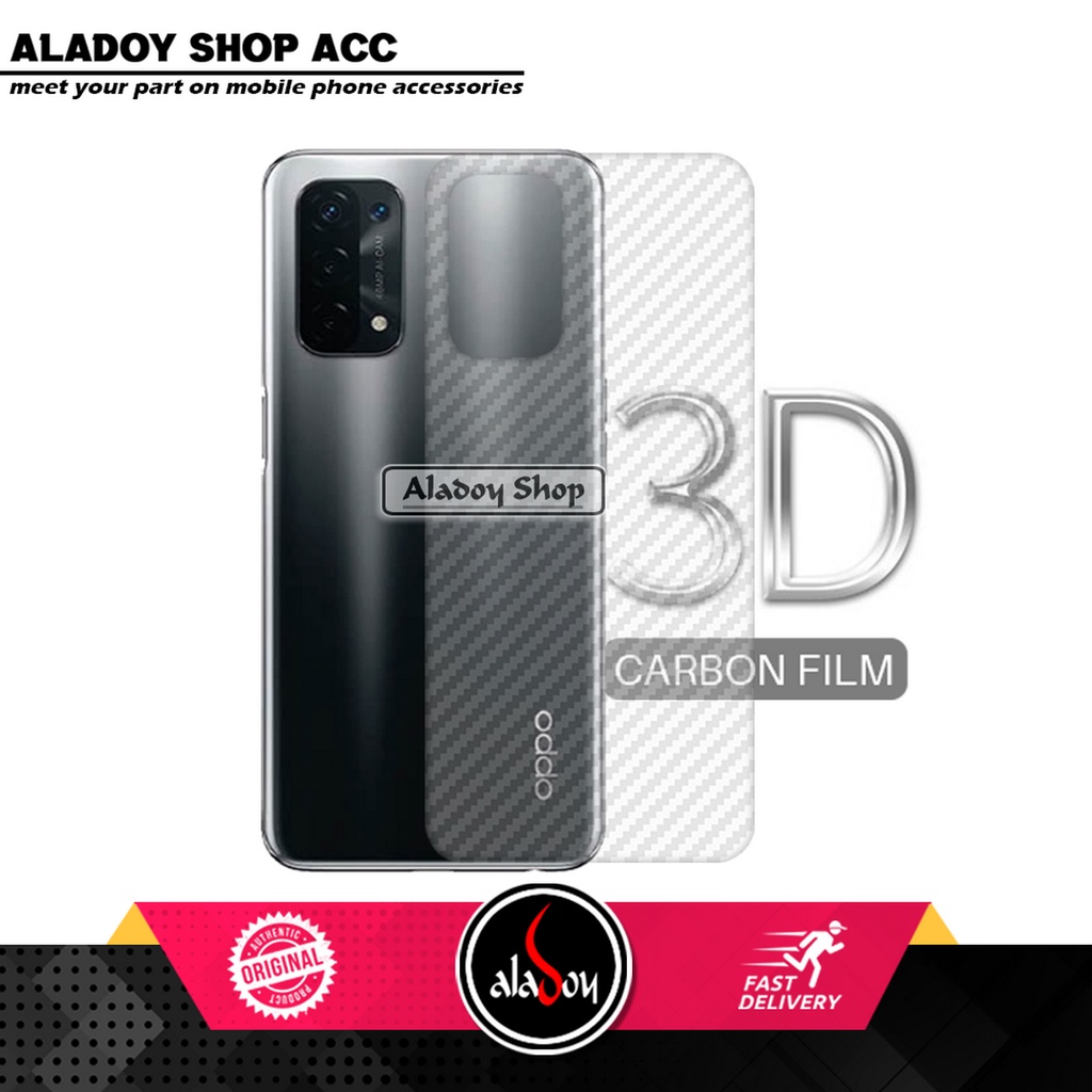 PAKET 3IN1 Anti Gores Blue Matte Anti Glare Oppo A74 5G + Tempered Glass Camera dan Skin Carbon