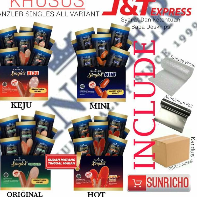 

(I6)Y㊚) Sosis Kanzler Singles Hot / keju / mini / original / bakso 1 Box isi 12 pcs berkualitas