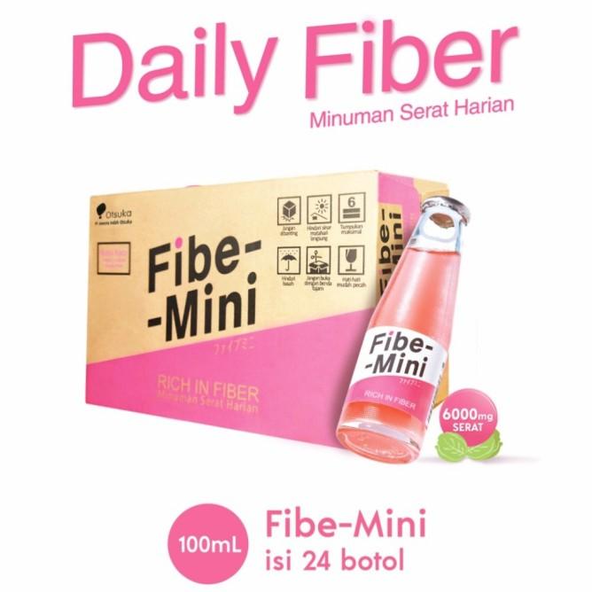 

Fibe Mini, Minuman Kaya Serat 100 Ml. Isi 1 Karton 24 Botol Menu Sarapan