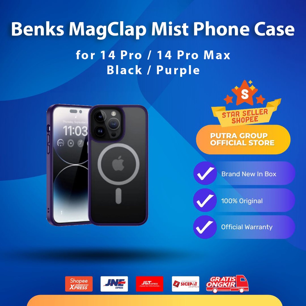 Benks MagClap™ iPhone 14 Pro /  14 Pro Max / 14 Promax Mist Phone Case