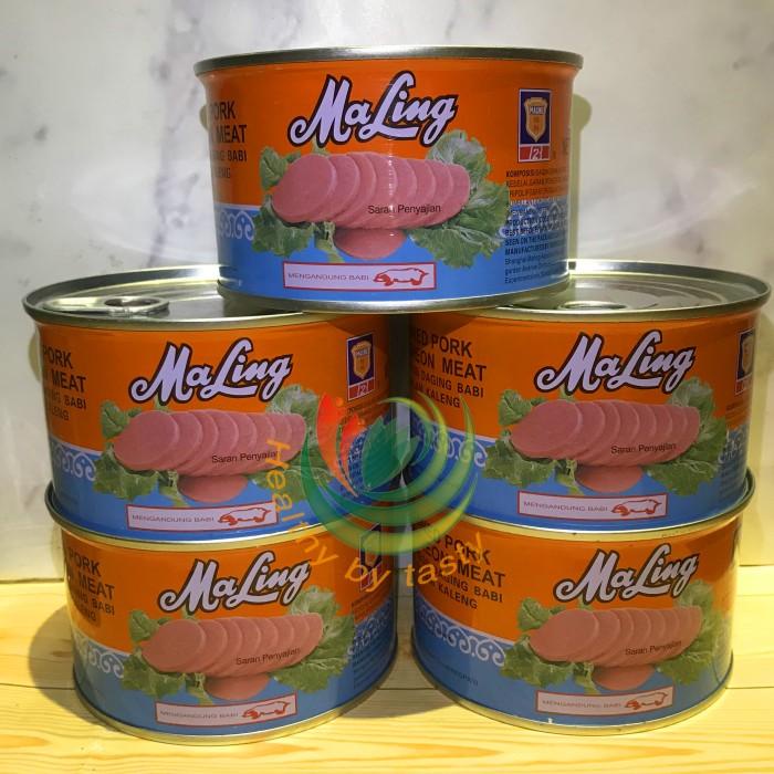 

Ma Ling Luncheon Pork Tts Canned Daging Ham Babi Maling Non Halal 397 Best Seller