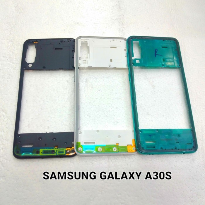 bezel tutup mesin tulang samping samsung galaxy a30s original - Putih