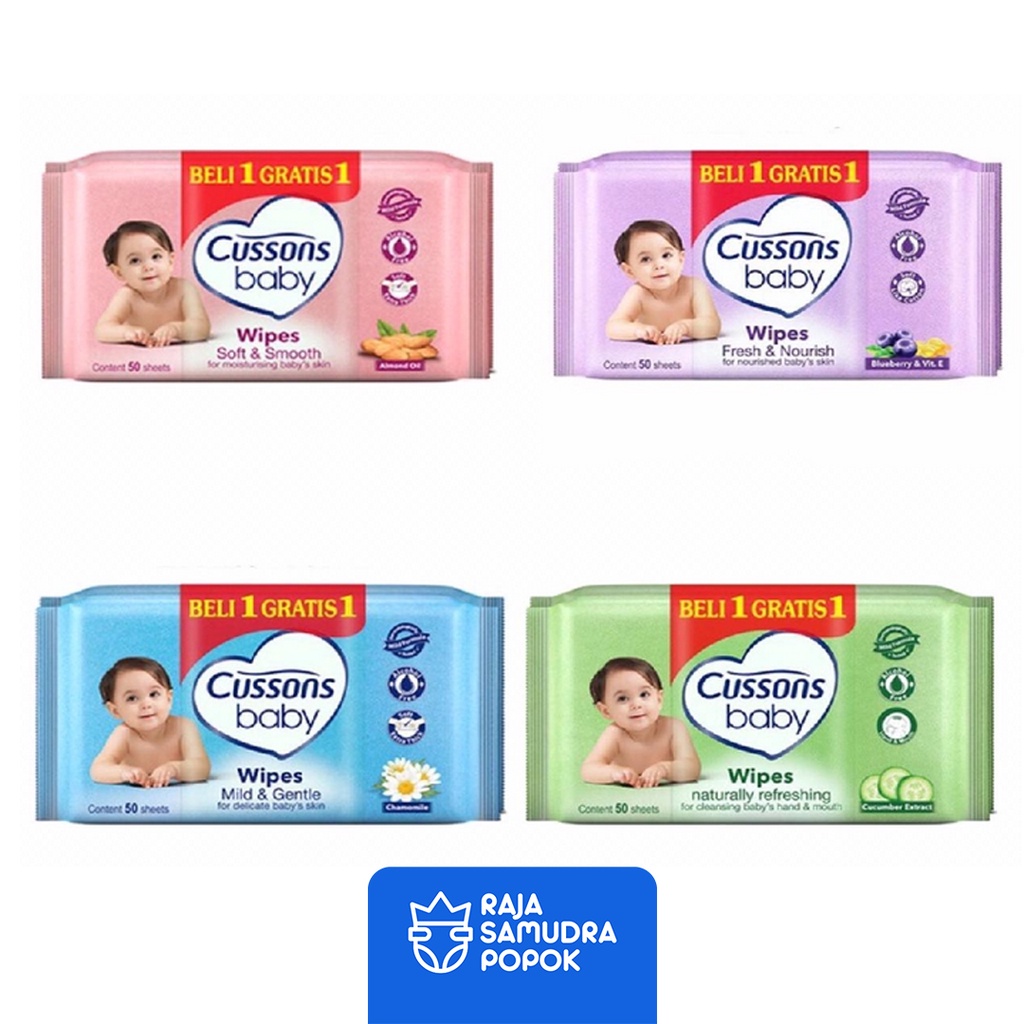 Cussons Cleansing Wipes / Tisu Basah 45s+