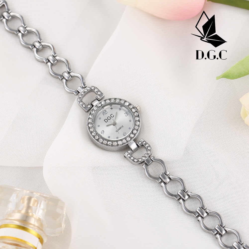 ✨DGC✨ Jam tangan rantai analog wanita baru dengan rantai fashion wanita dengan berlian W250