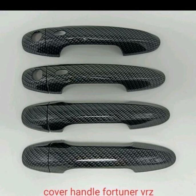 COVER HANDLE CARBON KEYLESS MOBIL ALL NEW FORTUNER / INNOVA REBORN