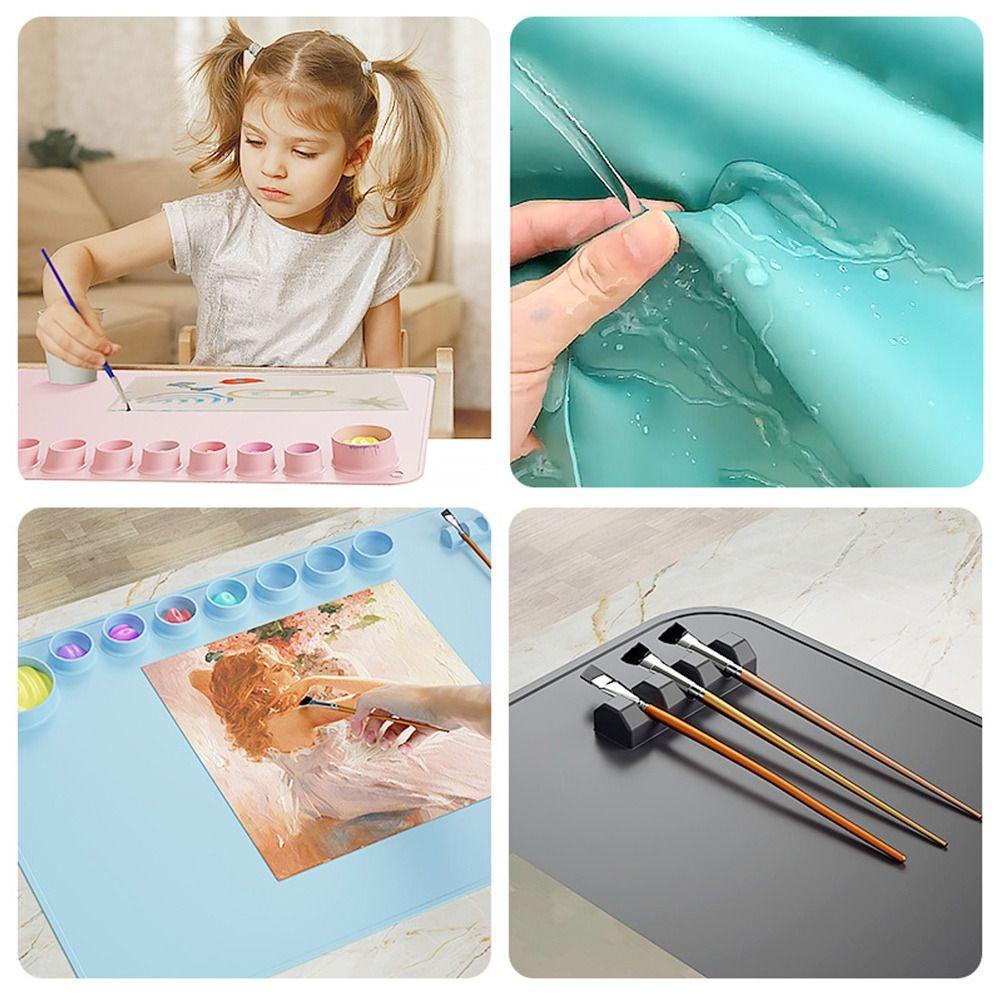 Chookyy Alas Lukis Silikon Art Waterproof Anti Lengket Craft Mat Untuk Melukis