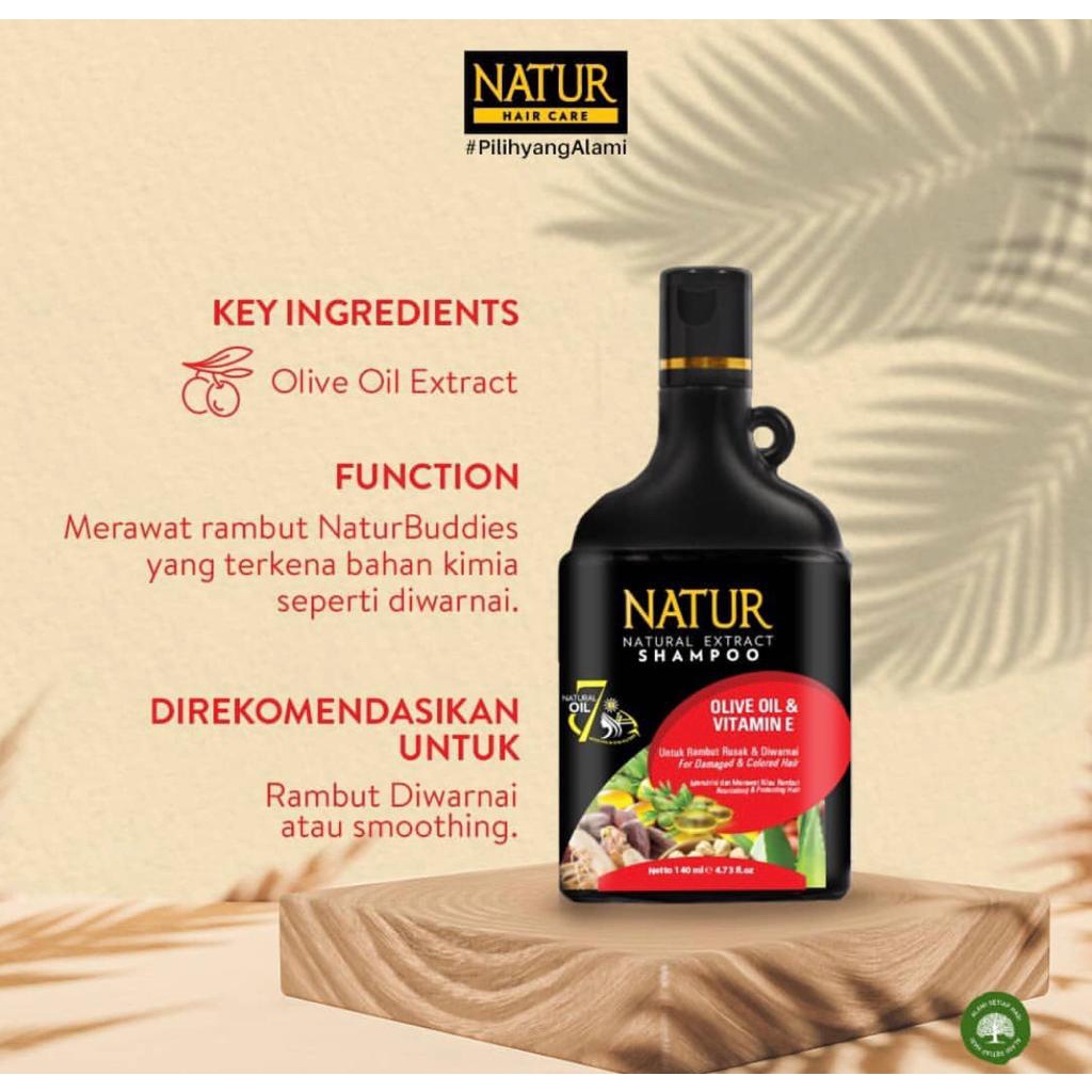 NATUR NATURAL EXTRACT SHAMPOO 270ML -NJ