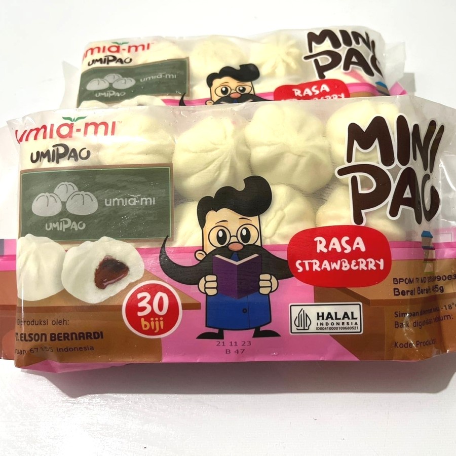 UMIAMI MINIPAO ISI 30S ANEKA VARIAN RASA (COKELAT, AYAM, DAGING SAPI, STRAWBERRY)