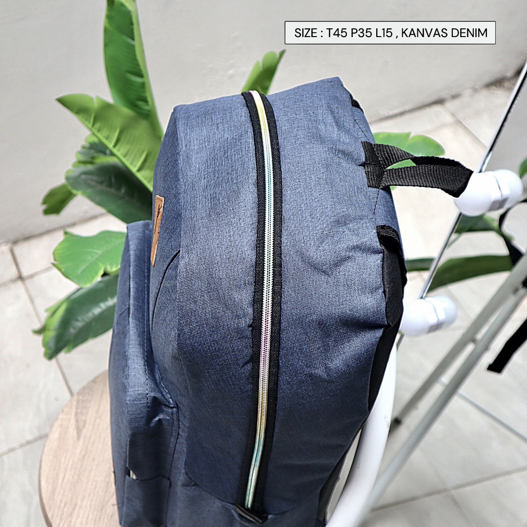 Tas punggung backpacker besar kanvas tebal murah muat banyak barang buat traveling varian warna