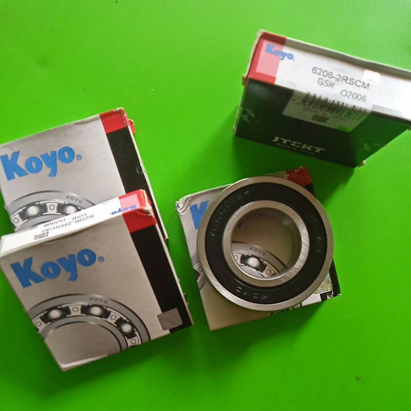 BEARING KOYO 6206 UNTUK RODA BELAKANG VIAR KAISAR SPAREPART MOTOR RODA 3 DLL