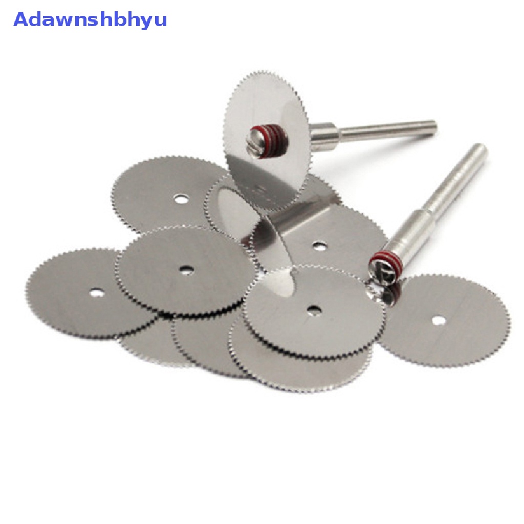 Adhyu 10Pcs/set Stainless Steel Slice Metal Cutg Disc Rotary Tools16 18 22 25 32mm ID