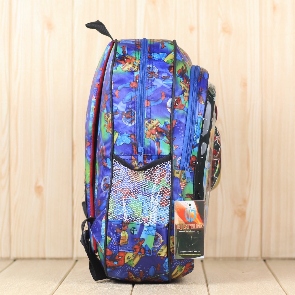 Ransel Anak Lampu Nyala LED Tas Sekolah Anak Laki Laki sd Karakter Roblox Biru Tas Lucu Anak Murah Tebal