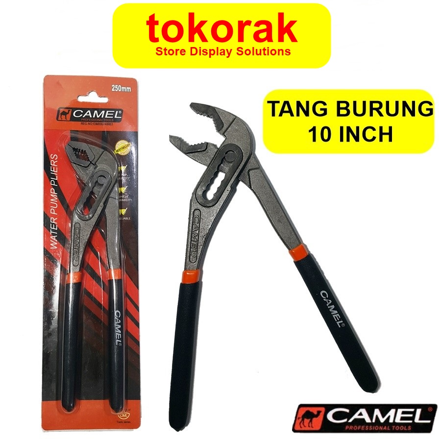 TANG BURUNG 10 INCH CAMEL WATER PUMP PLIERS - TANG JEPIT PIPA