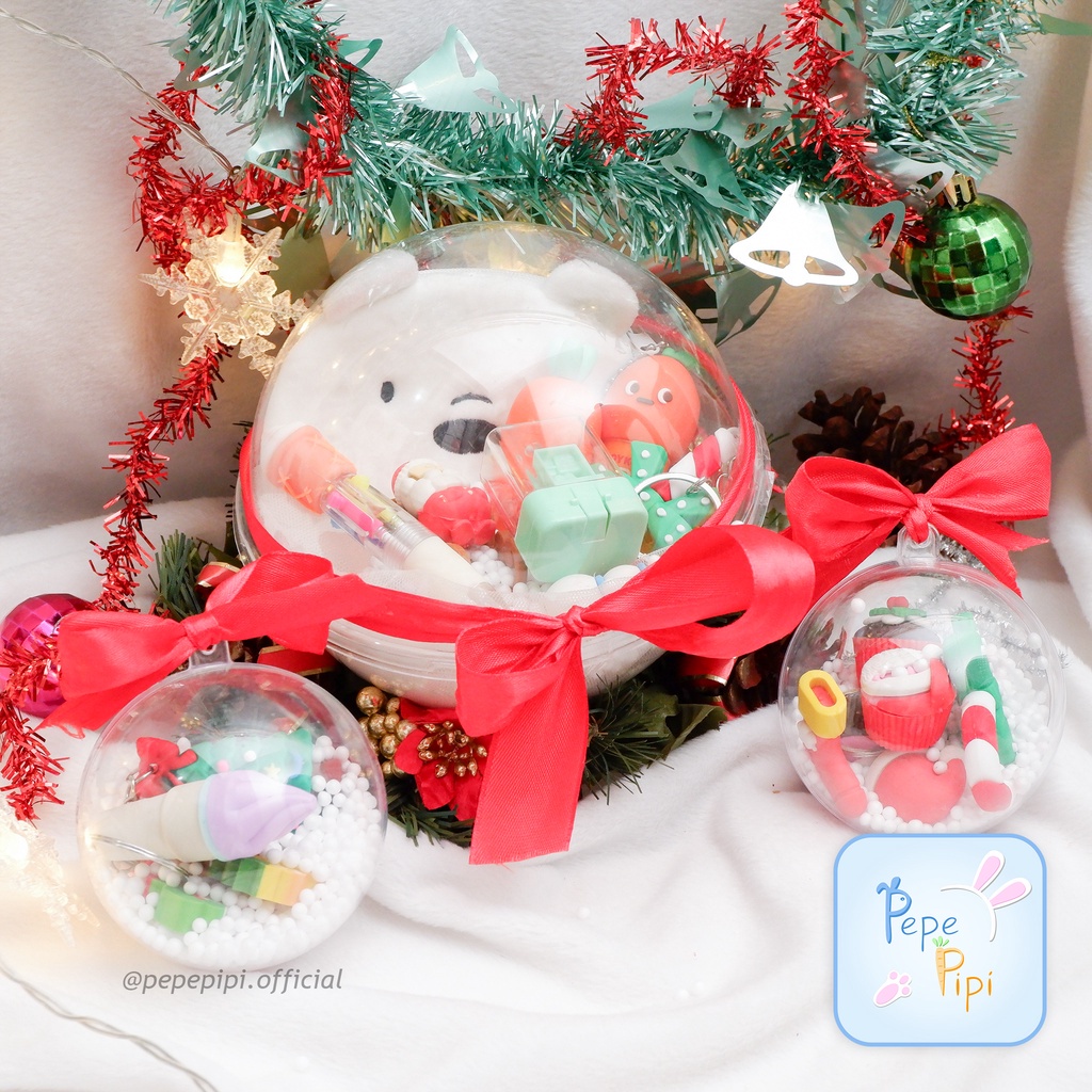 Grosir Parcel Hampers Natal Alat Tulis Bulat / Box Cantik Bingkisan Kado Gift Anak Hampers