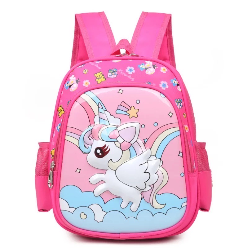 FLASH SALE 7.7 - RANSEL ANAK SEKOLAH SD SMP SMA MOTIF UNICORN WARNA LUCU PINK DAN UNGU - BACK TO SCHOOL BUAT SEMANGAT