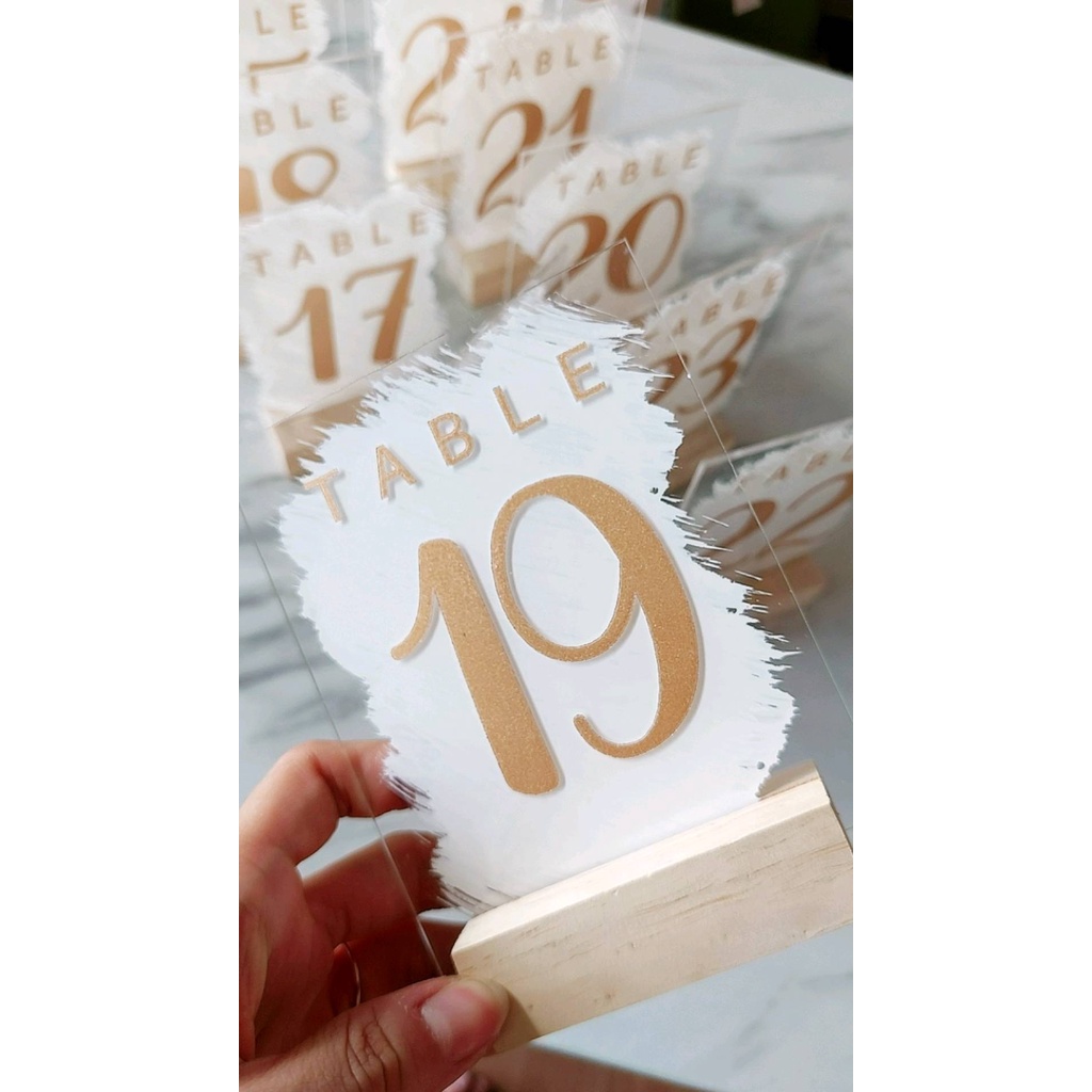 Nomer Meja Cafe, Restaurant, coffeshop Dll / Nomer Meja Akrilik