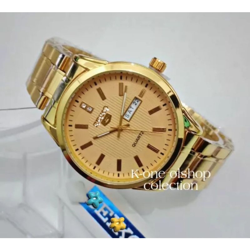 JAM TANGAN SEIKO PRIA/TGGL AKTIF/ANTI AIR/STAINLESS STELL/JAM TANGAN PRIA/FREE BATREI CADANGAN