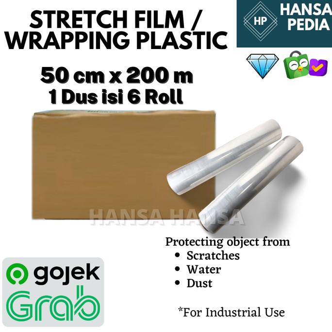 

plastik wrapping 50x 200 mtr isi 6 roll khusus gosend