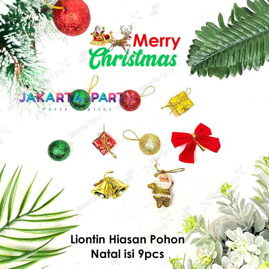 Hiasan natal gantung Random Motif mini / hiasan pohon natal