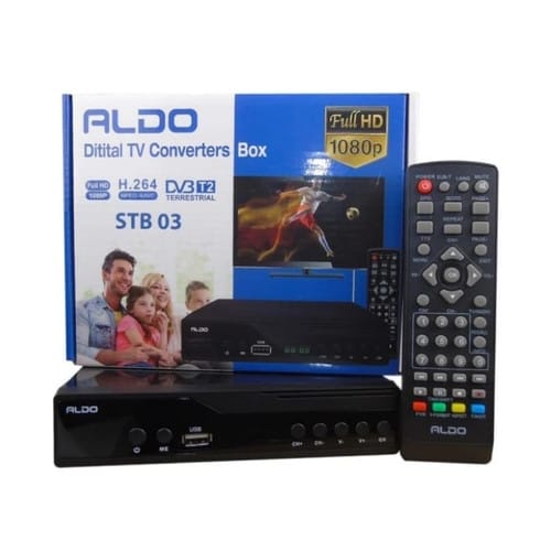 ALDO DVB T2 STB 3 FULL HD 1080P SET TOP BOX DIGITAL(STB)/DIGITAL RECEIVER