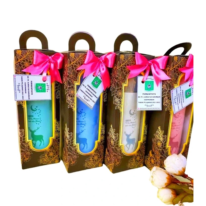 

Dus souvenir botol 7x7x21 Black Gold Ivory