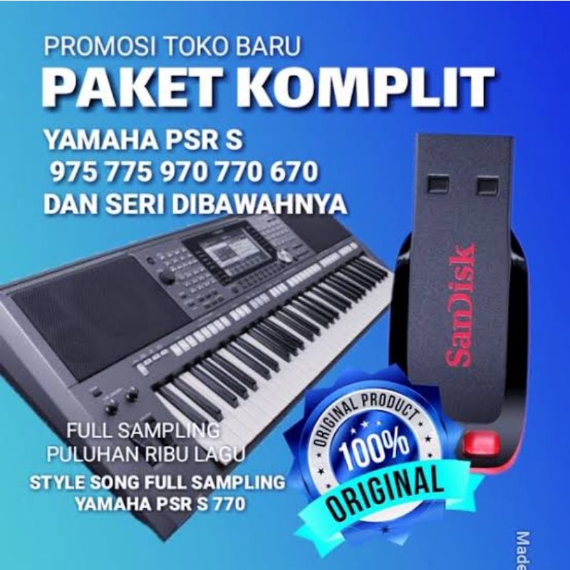 Flashdisk Style dan Song Sampling Yamaha PSR SX 900/ SX 700/ SX 600 & S 975/ S 775/ S 970/ S 770/ S 