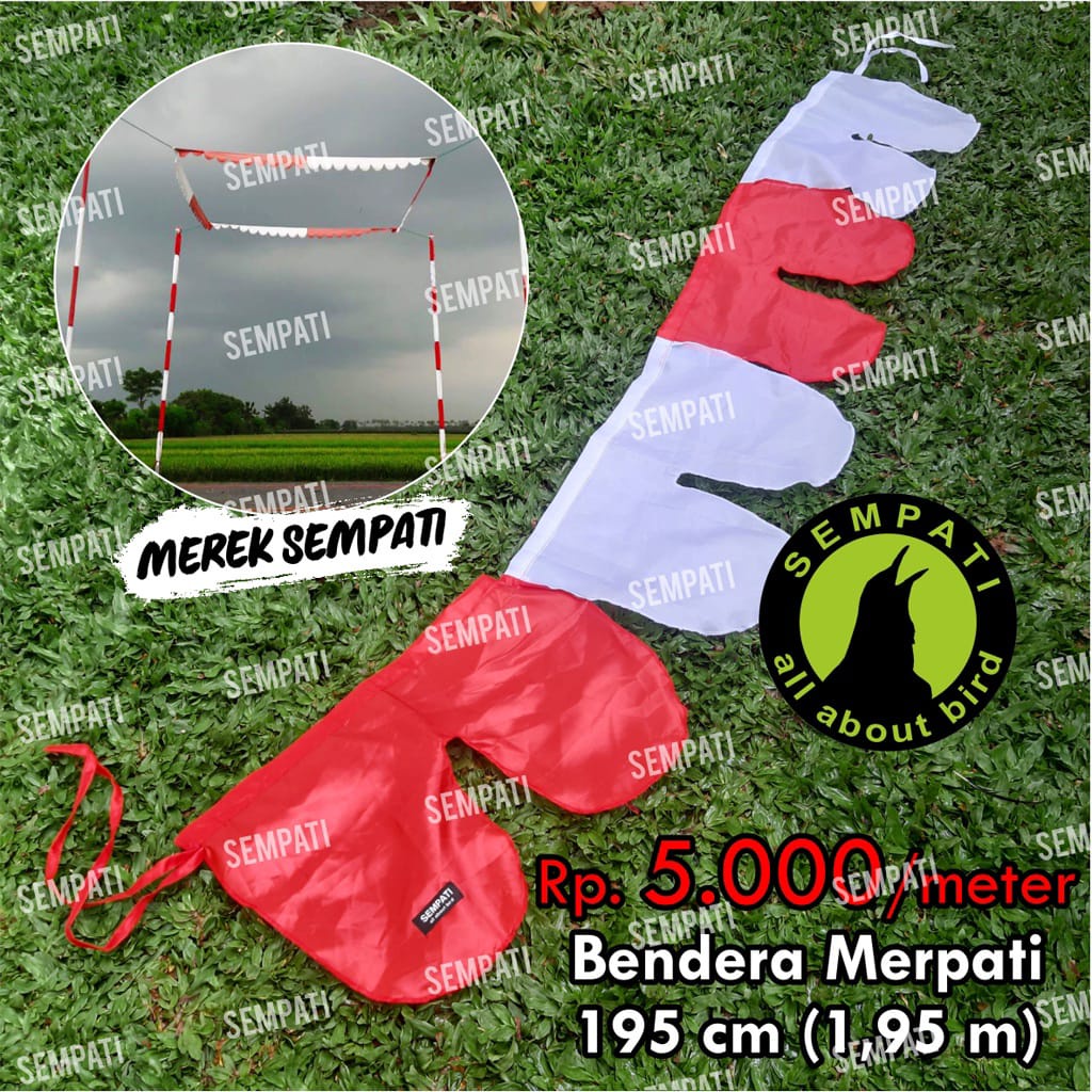 BENDERA LATIH MERPATI PER METER 5RB BENDERA TIANG LOMBA MERPATI KOLONG KOLONGAN