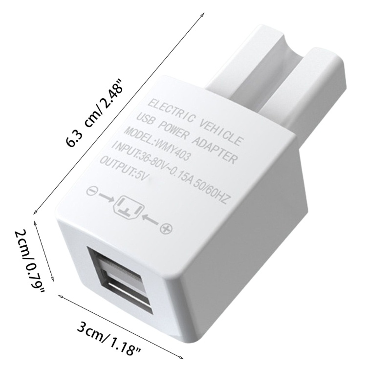 Zzz 2in1 Charger USB 5V 2A Charger USB Untuk Sepeda Listrik Dual-port Power Adapter Charging Adapter Mudah Menginstal Untuk Ph