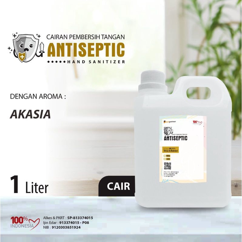 BEST AROMA AKASIA Handsanitizer Cair Antiseptic jurigen 1 liter