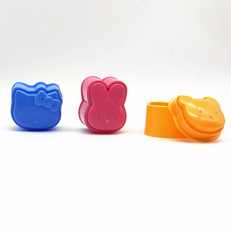 3in1 Cetakan Nasi Bento Bekal Anak Lucu Karakter