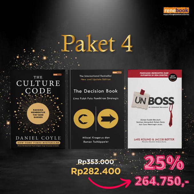 

Buku Bundling The Culture Code, The Decision Book & Unboss