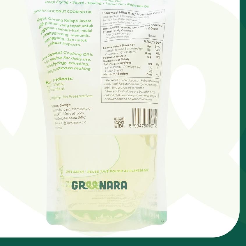 

11.11✔️JAVARA Coconut Cooking Oil 900ml Non Aroma / Minyak Kelapa|SQ7