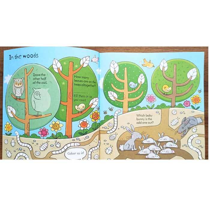 USBORNE LITTLE GIRLS ACTIVITY BOOK - BUKU EDUKASI IMPOR ANAK CHILDREN