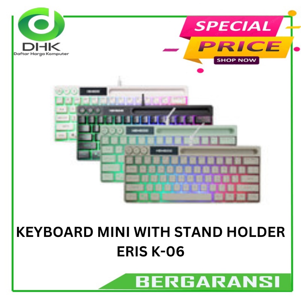 KEYBOARD MINI WITH STAND HOLDER ERIS K-06