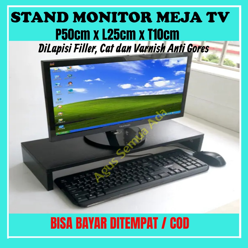 Stand Monitor Rak Meja Laptop Dudukan Alas Tatakan Layar Tv Penyangga Holder Leptop Aksesoris Komput
