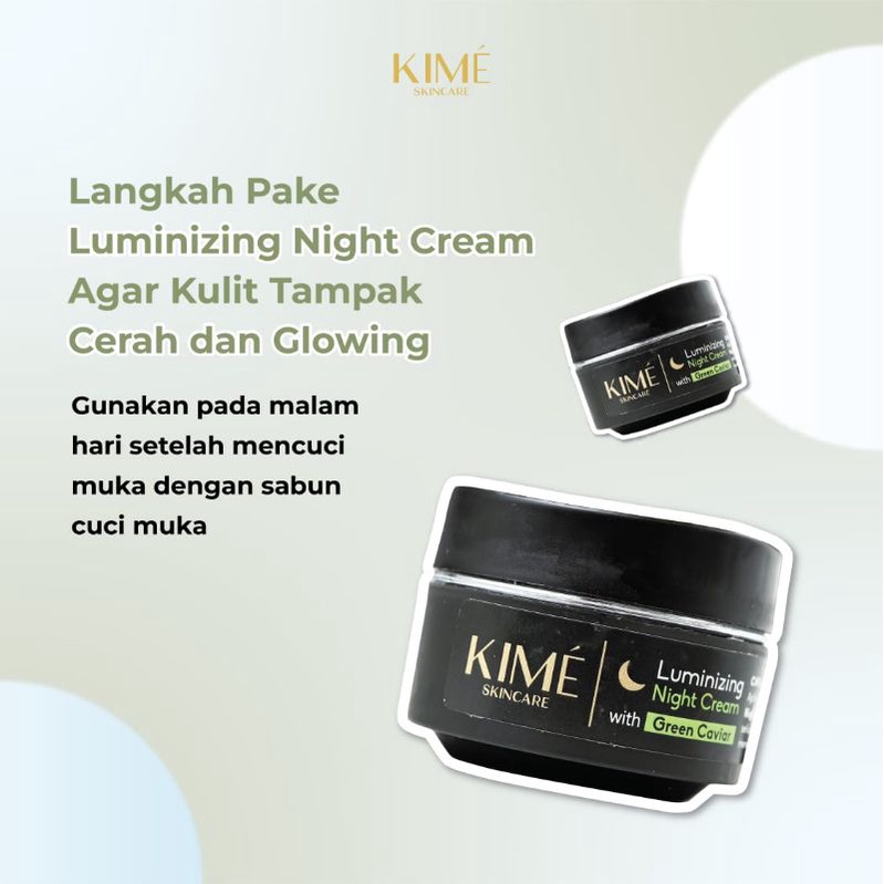 [RESELLER] Kime Skincare Night Cream 5 Pcs