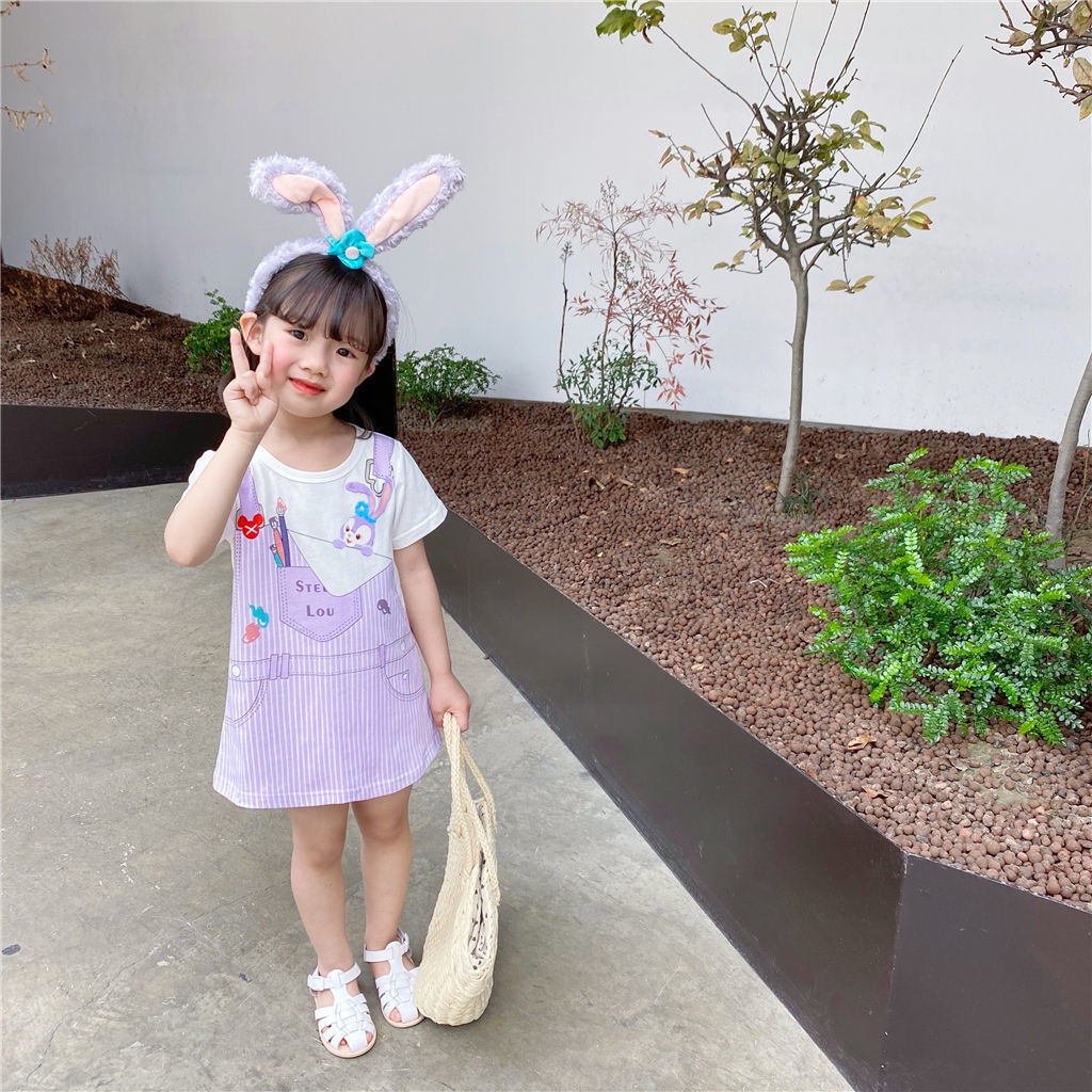 [Princess Kesli] Size 90-140 Baju anak perempuan motif kartun/Kaos anak perempuan 1-9 tahun Gaun anak Dres Kaos bayi anak perempuan