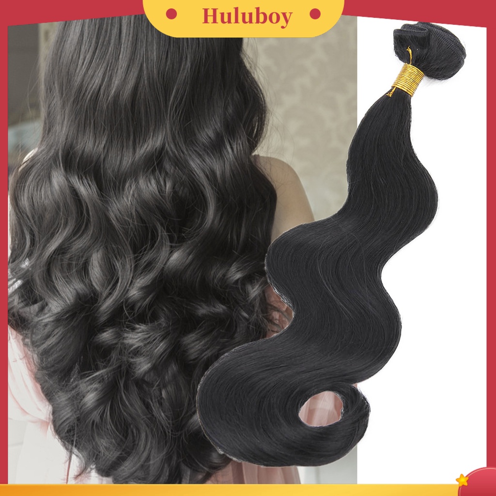 Wig Rambut Model Gelombang Bahan Silk Suhu Tinggi Untuk Wanita