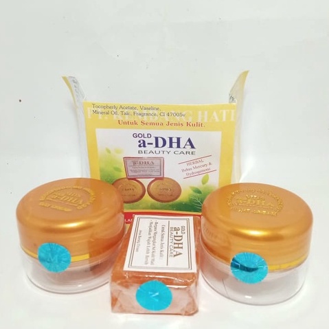 Paket Cream ADHA GOLD Original Hologram MDS / Cream Pemutih ADHA Gold