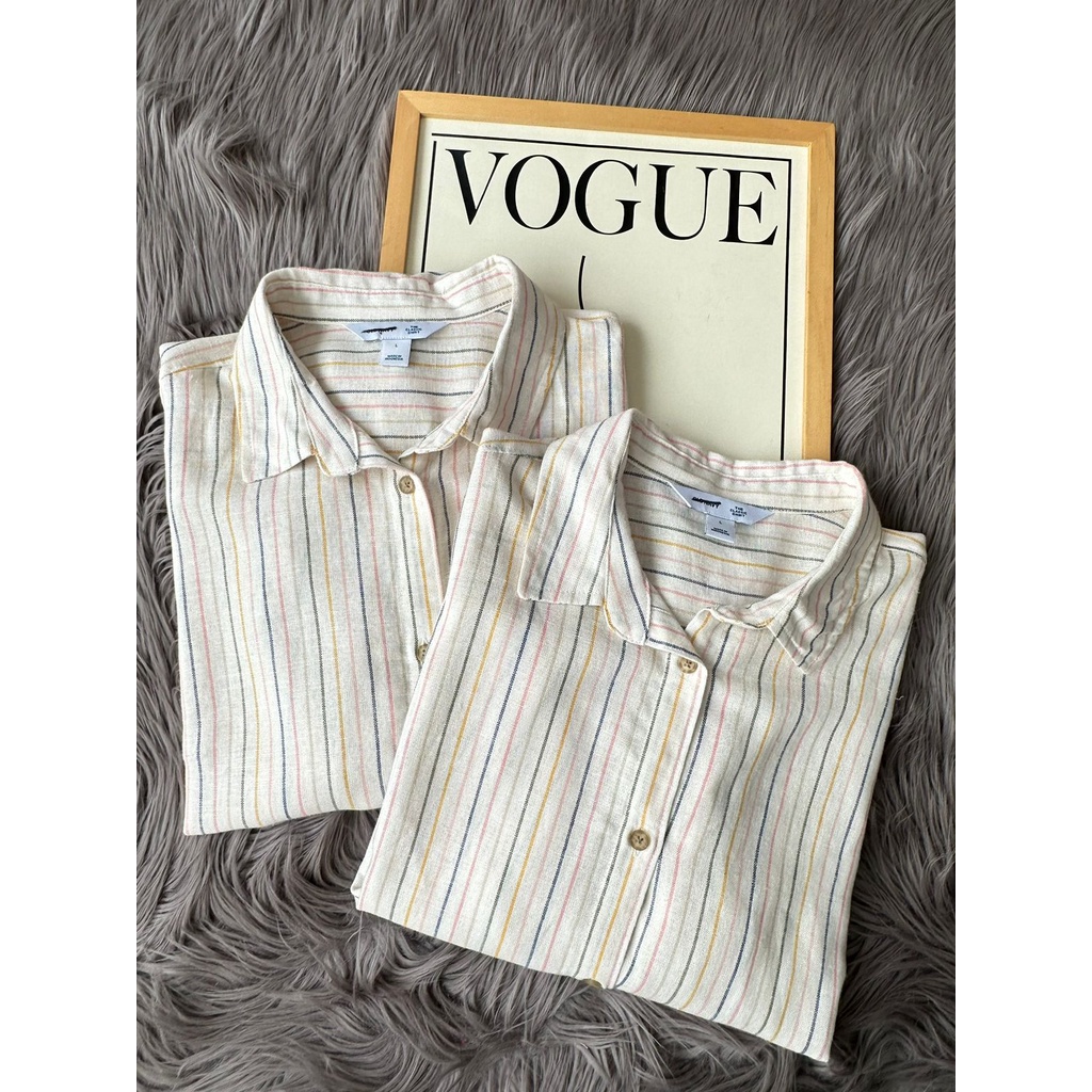 linen blouse/padukan dengan dalaman ya kaka