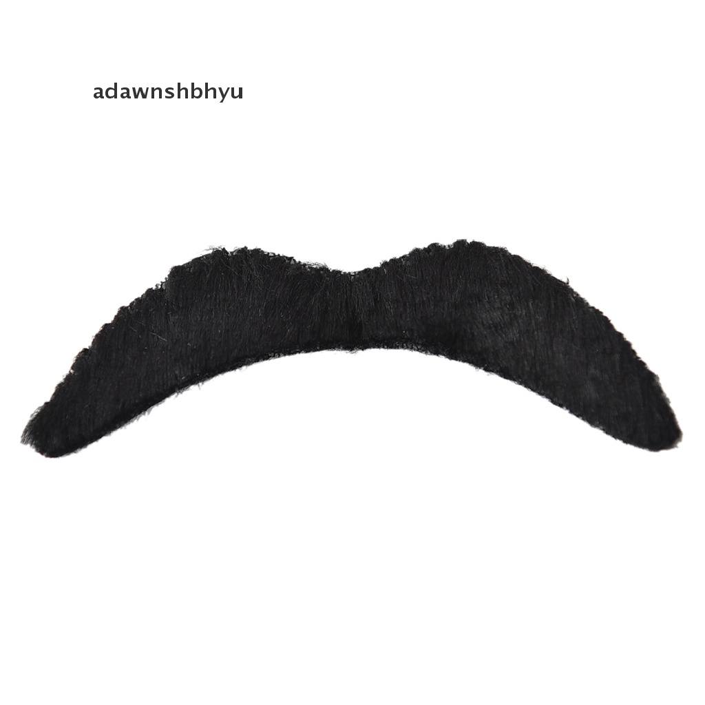 Adawnshbhyu 12PCS Set Pria Hitam Kumis Palsu Kumis Jenggot Lucu Pesta Kostum Halloween ID