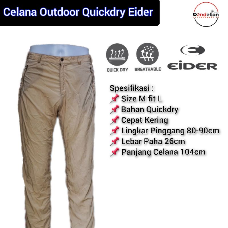 Celana Panjang Hiking Pants Outdoor Import Eider Original