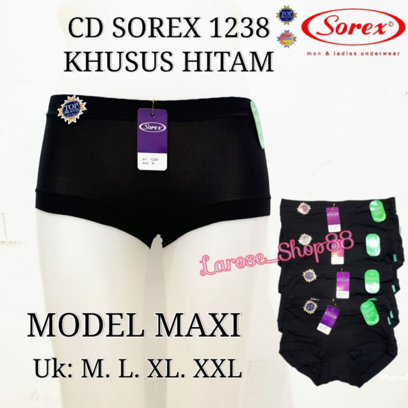 Cd Sorex 1238 Khusus Hitam Cutting Maxi Celana Dalam Wanita Khusus Hitam Cd Wanita Sorex Khusus Hitam