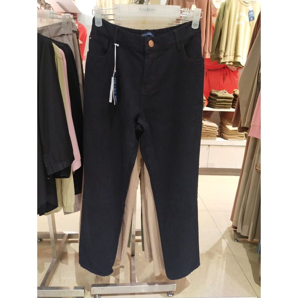 celana jeans wanita warna hitam flamoush by C2 original