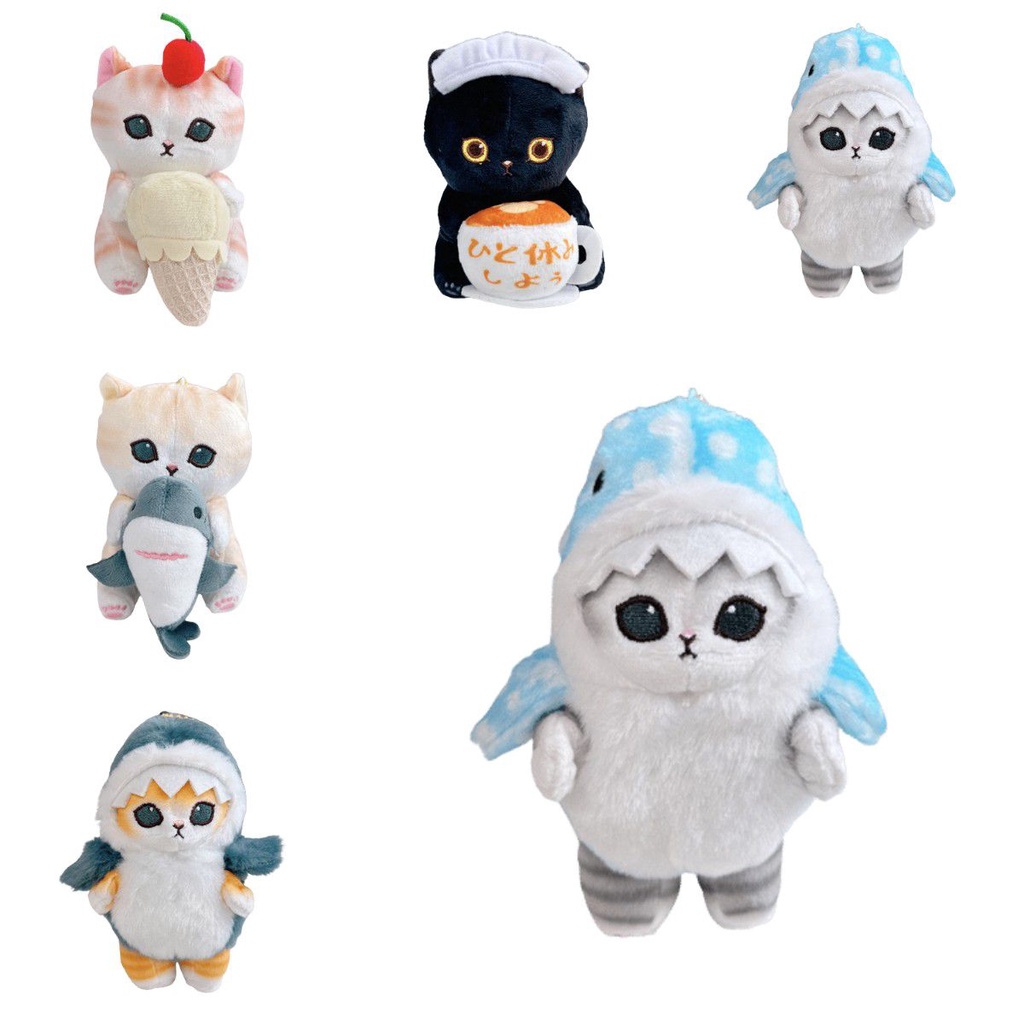 Dekorasi Liontin Plush Kucing Udang Goreng Nyaman Untuk Hadiah Xmas Anak