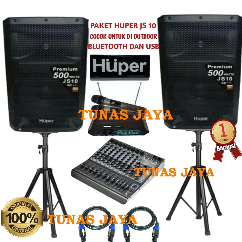 PAKET SOUND SYSTEM HUPER JS 10 UNTUK DI OUTDOOR DAN INDOOR