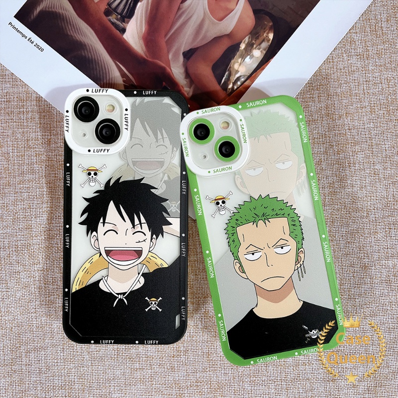 One Piece Case Oppo A17 A16 A54 A15 A57 A12 A55 A95 A96 A77s A17k A94 A15S A12E A7 A9 A5S A76 A3S A16K A74 A5 A31 A1K Reno 7 5 5F 7Z 4F 6 Cartoon Luffy Zoro Anime Soft TPU Cover