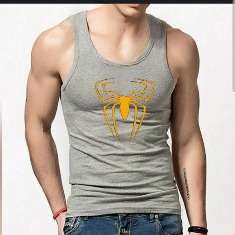 Singlet pria Dewasa Spider Gold Pakaian Dalam pria Dewasa