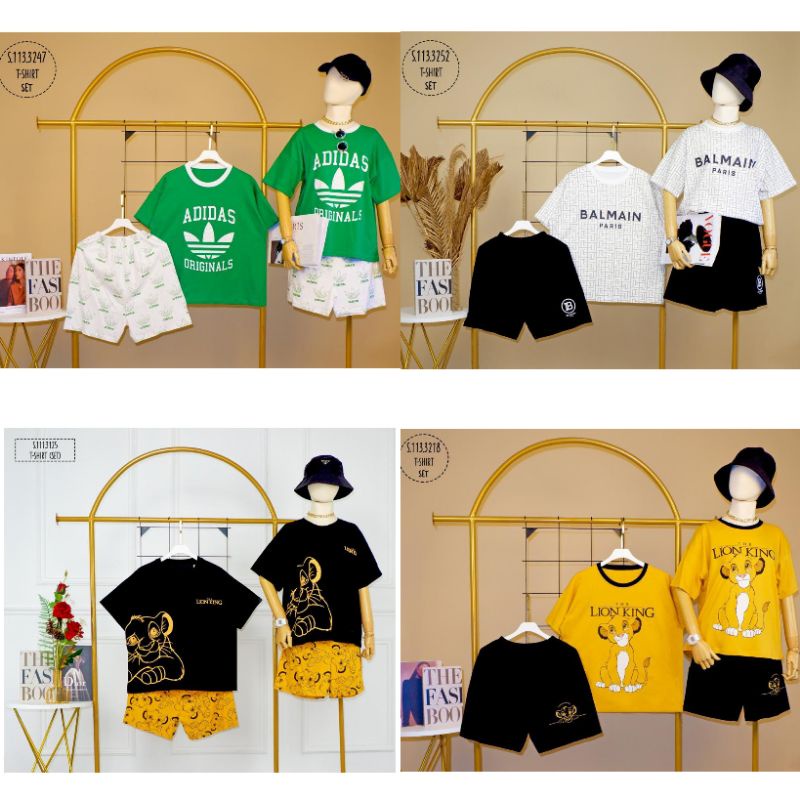 HOME WEAR SET/BAJU TIDUR/PIYAMA LUCU MURAH/LION KING/ BAL MAINN/ADIDASS